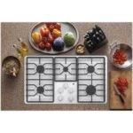 GE 36" Gas Cooktop White from Kings Outlet