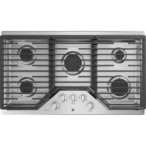 GE Profile 36" Built-In Gas Cooktop Stainless Steel from Kings Outlet