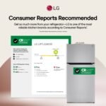 LG 23.8 Cu. Ft. Top Freezer Refrigerator Internal Water Dispenser Stainless Steel from Kings Outlet