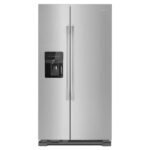 Amana 24.5 Cu. Ft. Side-by-Side Refrigerator Water Ice Dispenser Stainless steel Black-on-Stainless from Kings Outlet