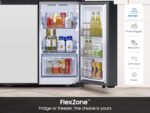 Samsung Bespoke 23 Cu. Ft. 4-Door Flex French Door Counter Depth Refrigerator AI Family from Kings Outlet