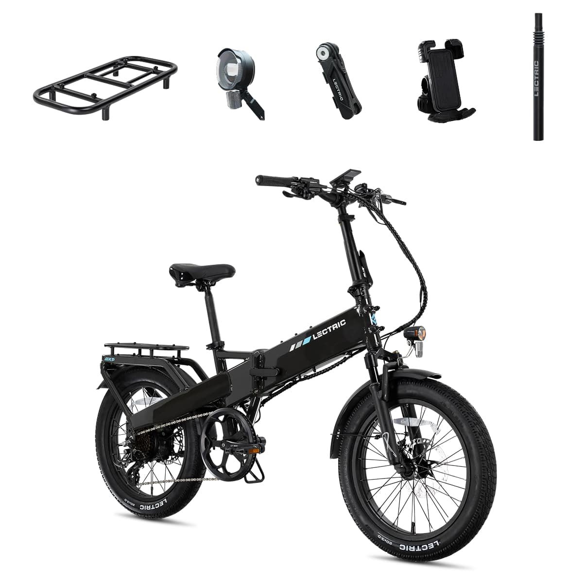 Kings Outlet Lectric eBikes XP4 750 Step-Over Foldable Long-Range eBike Max 85mi/28mph + LevelUp Rack/Seat Post/Elite Lectric eBikes XP4 750 Step-Over Foldable Long-Range eBike Max 85mi/28mph + LevelUp Rack/Seat Post/Elite from Kings Outlet