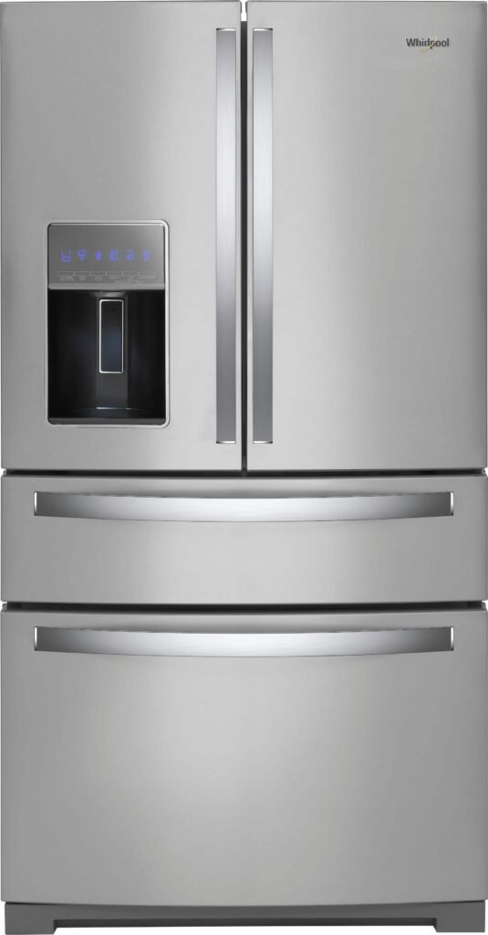 Whirlpool 26.2 Cu. Ft. 4-Door French Door Refrigerator Stainless Steel from Kings Outlet