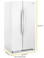 Whirlpool 21.7 Cu. Ft. Side-by-Side Refrigerator White from Kings Outlet