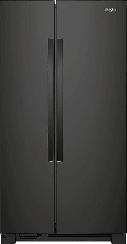 Whirlpool 25.1 Cu. Ft. Side-by-Side Refrigerator Black from Kings Outlet