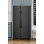 Whirlpool 25.1 Cu. Ft. Side-by-Side Refrigerator Black from Kings Outlet