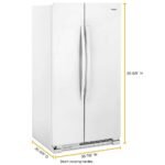 Whirlpool 25.1 Cu. Ft. Side-by-Side Refrigerator White from Kings Outlet