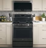 GE Profile 2.1 Cu. Ft. Over-the-Range Microwave Sensor Cooking Chef Connect Black Stainless Steel from Kings Outlet