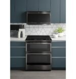 GE Profile 2.1 Cu. Ft. Over-the-Range Microwave Sensor Cooking Chef Connect Black Stainless Steel from Kings Outlet
