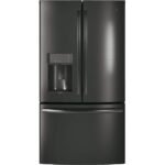GE Profile 22.1 Cu. Ft. French Door Counter-Depth Refrigerator Hands-Free AutoFill Black Stainless Steel from Kings Outlet