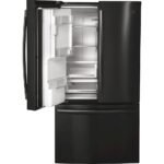 GE Profile 22.1 Cu. Ft. French Door Counter-Depth Refrigerator Hands-Free AutoFill Black Stainless Steel from Kings Outlet