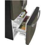 GE 18.6 Cu. Ft. French Door Counter-Depth Refrigerator Internal Water Dispenser Slate from Kings Outlet