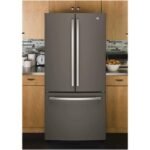 GE 18.6 Cu. Ft. French Door Counter-Depth Refrigerator Internal Water Dispenser Slate from Kings Outlet