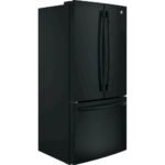 GE 18.6 Cu. Ft. French Door Counter-Depth Refrigerator Internal Water Dispenser High Gloss Black from Kings Outlet