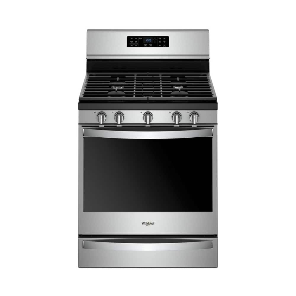 Whirlpool 5.8 Cu. Ft. Freestanding Gas Convection Range Self-Cleaning Stainless Steel from Kings Outlet