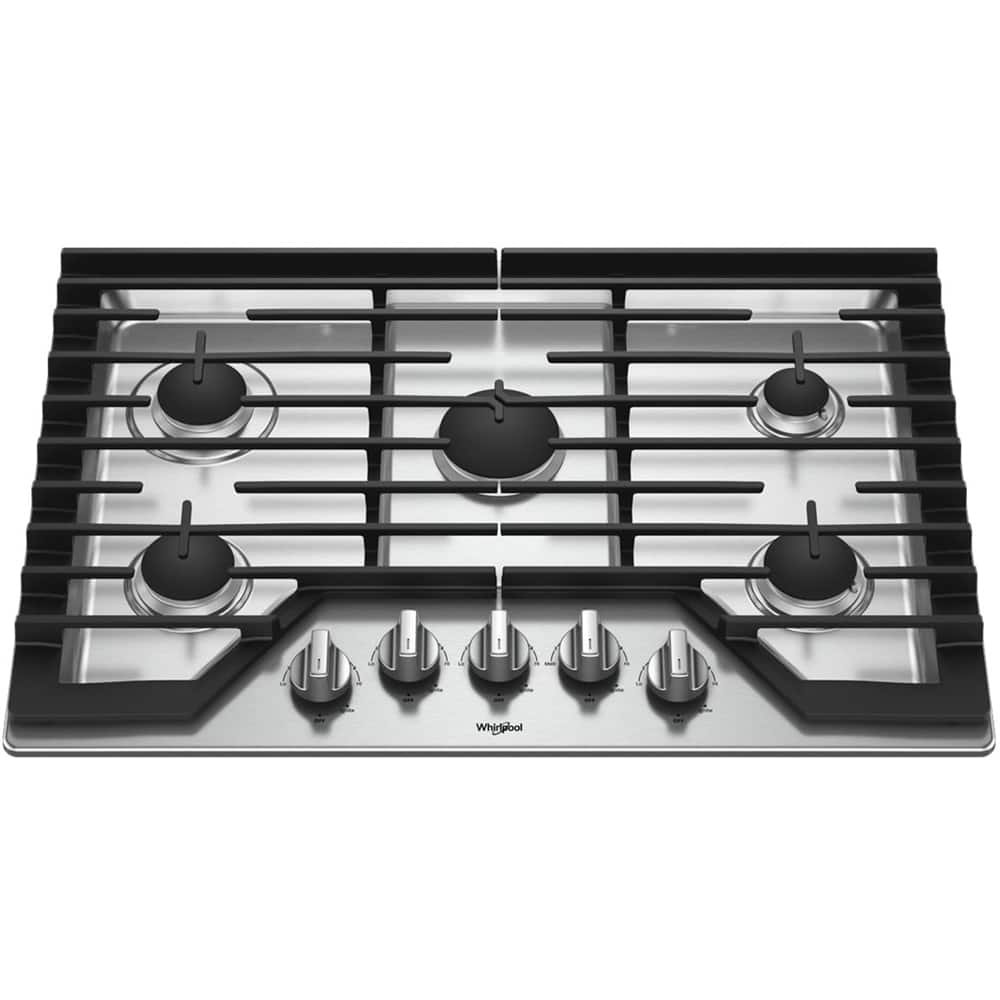 Whirlpool 30" Gas Cooktop Stainless Steel from Kings Outlet