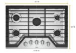 Whirlpool 30" Gas Cooktop Stainless Steel from Kings Outlet