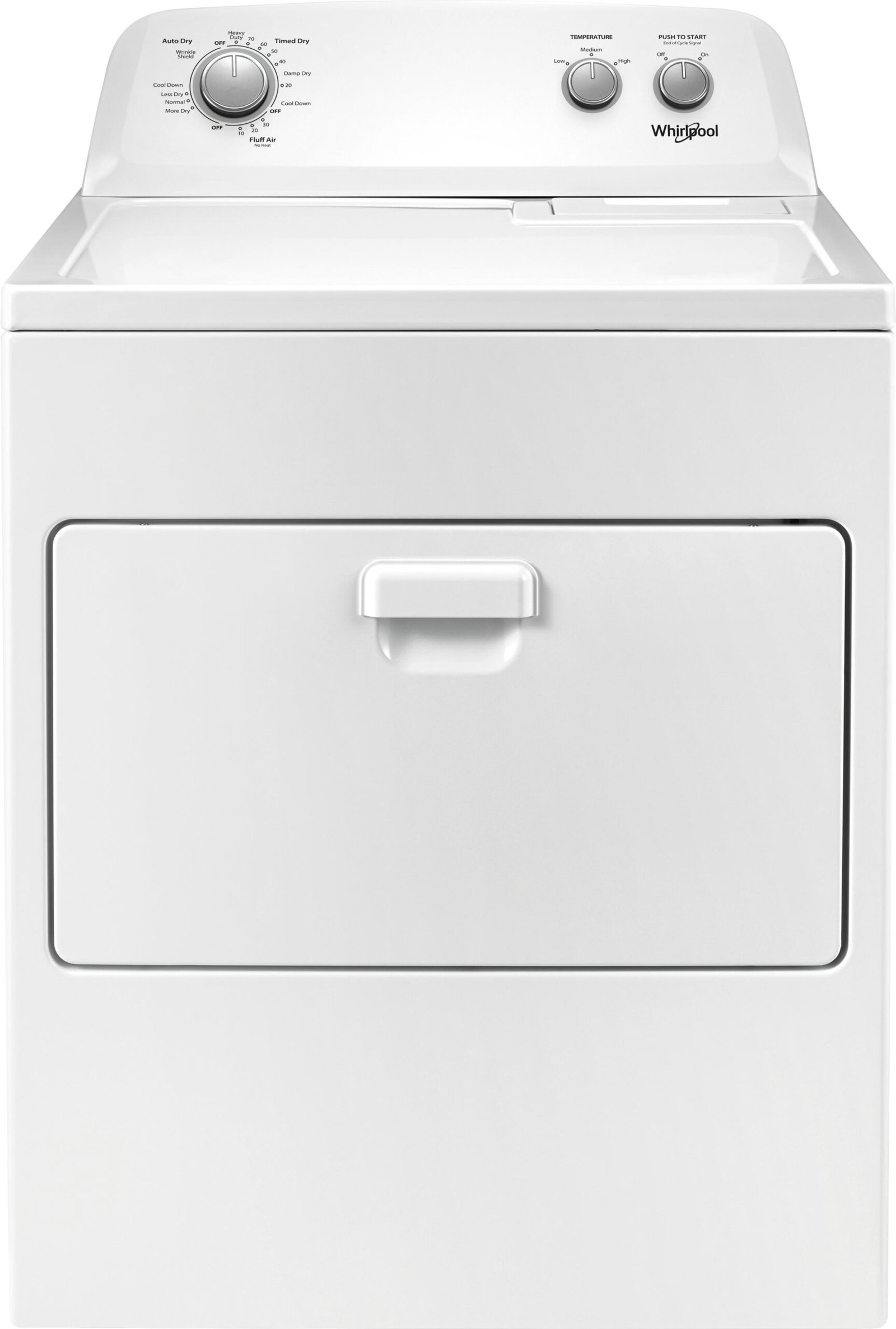 Kings Outlet Whirlpool 7 Cu. Ft. Electric Dryer AutoDry Drying System White Whirlpool 7 Cu. Ft. Electric Dryer AutoDry Drying System White from Kings Outlet
