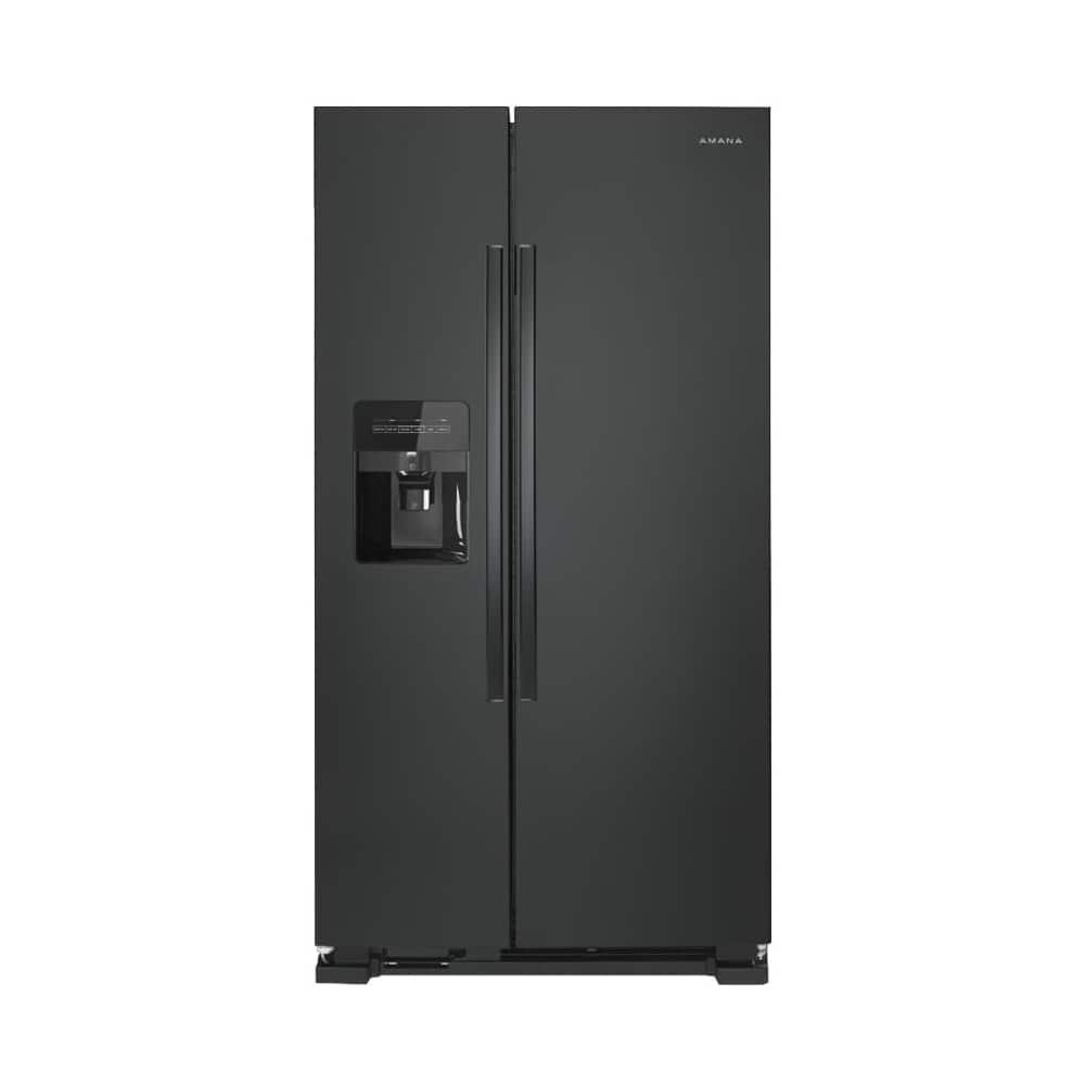 Amana 21.4 Cu. Ft. Side-by-Side Refrigerator Black from Kings Outlet