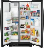 Amana 21.4 Cu. Ft. Side-by-Side Refrigerator Black from Kings Outlet