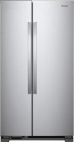 Whirlpool 25.1 Cu. Ft. Side-by-Side Refrigerator Stainless Steel from Kings Outlet