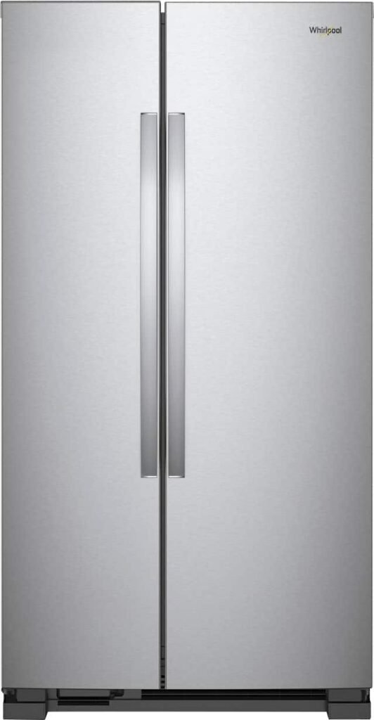 Whirlpool 25.1 Cu. Ft. Side-by-Side Refrigerator Stainless Steel from Kings Outlet