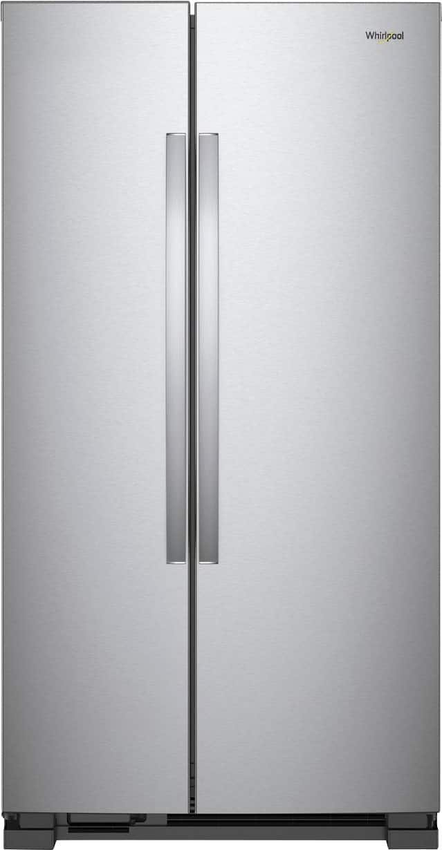 Kings Outlet Whirlpool 25.1 Cu. Ft. Side-by-Side Refrigerator Stainless Steel Whirlpool 25.1 Cu. Ft. Side-by-Side Refrigerator Stainless Steel from Kings Outlet