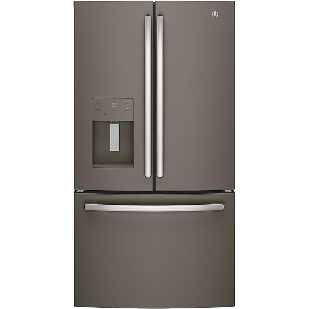 GE 25.6 Cu. Ft. French Door Refrigerator In-Door Ice Maker Slate from Kings Outlet