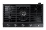 Samsung 36" Built-In Gas Cooktop WiFi Dual Power Brass Burner Black Stainless Steel from Kings Outlet