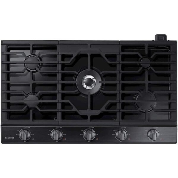Samsung 36" Built-In Gas Cooktop WiFi Black Stainless Steel from Kings Outlet