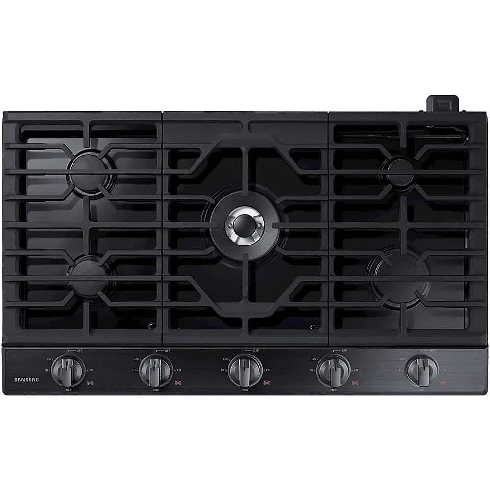Samsung 36" Built-In Gas Cooktop WiFi Black Stainless Steel from Kings Outlet