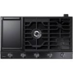 Samsung 36" Built-In Gas Cooktop WiFi Black Stainless Steel from Kings Outlet