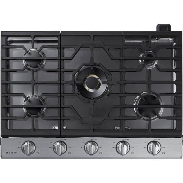 Samsung 30" Built-In Gas Cooktop WiFi Dual Power Brass Burner Stainless Steel from Kings Outlet