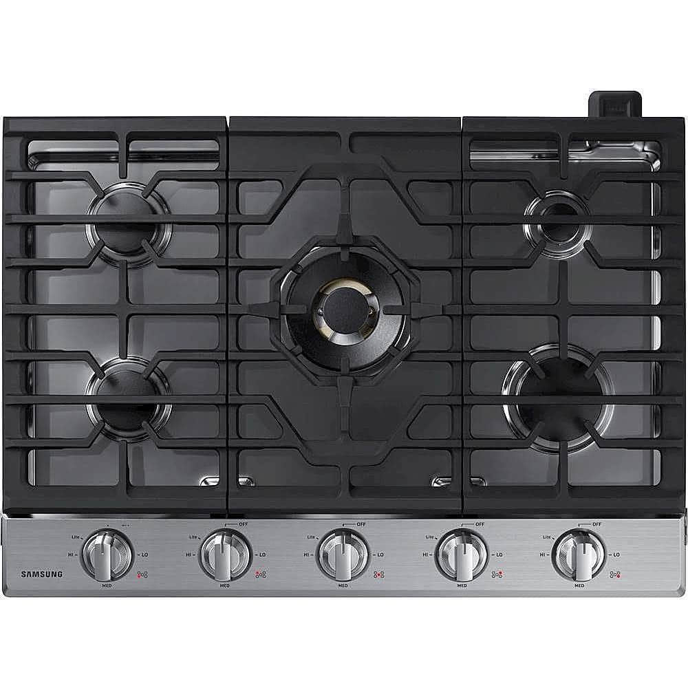 Samsung 30" Built-In Gas Cooktop WiFi Dual Power Brass Burner Stainless Steel from Kings Outlet