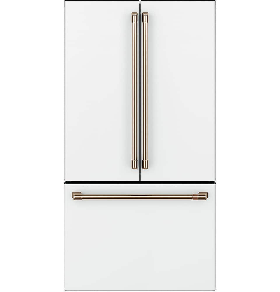 Café 23.1 Cu. Ft. French Door Counter-Depth Smart Refrigerator Internal Water Dispenser Matte White from Kings Outlet