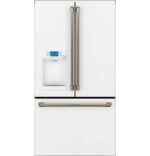 Café 22.2 Cu. Ft. French Door Counter-Depth Smart Refrigerator Customizable Matte White from Kings Outlet