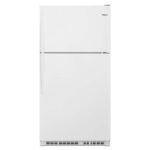 Whirlpool 20.5 Cu. Ft. Top-Freezer Refrigerator Frameless Glass Shelves White from Kings Outlet