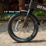 GoTrax Z4 LITE Folding eBike 25mi Max Operating Range 20mph Max Speed Black from Kings Outlet