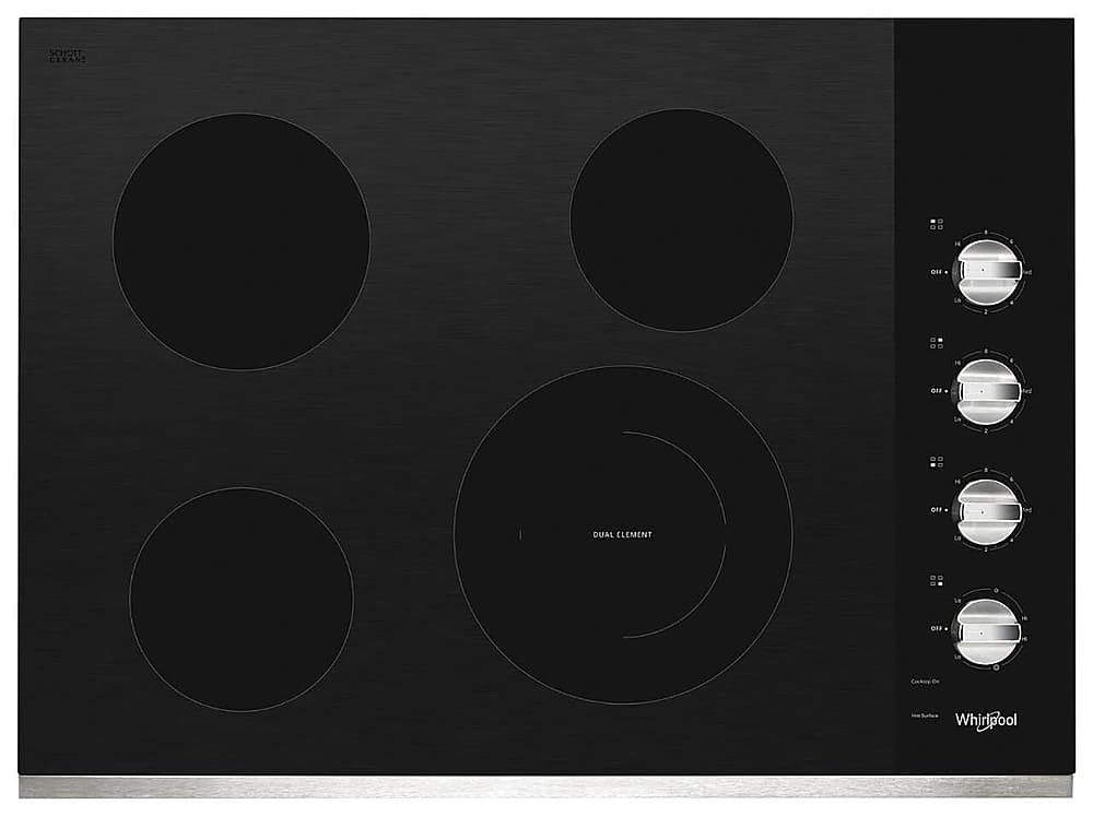 Whirlpool 30" Built-In Electric Cooktop Stainless Steel from Kings Outlet