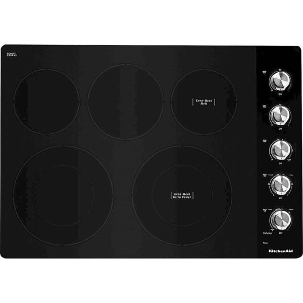 KitchenAid 30" Built-In Electric Cooktop Stainless Steel from Kings Outlet