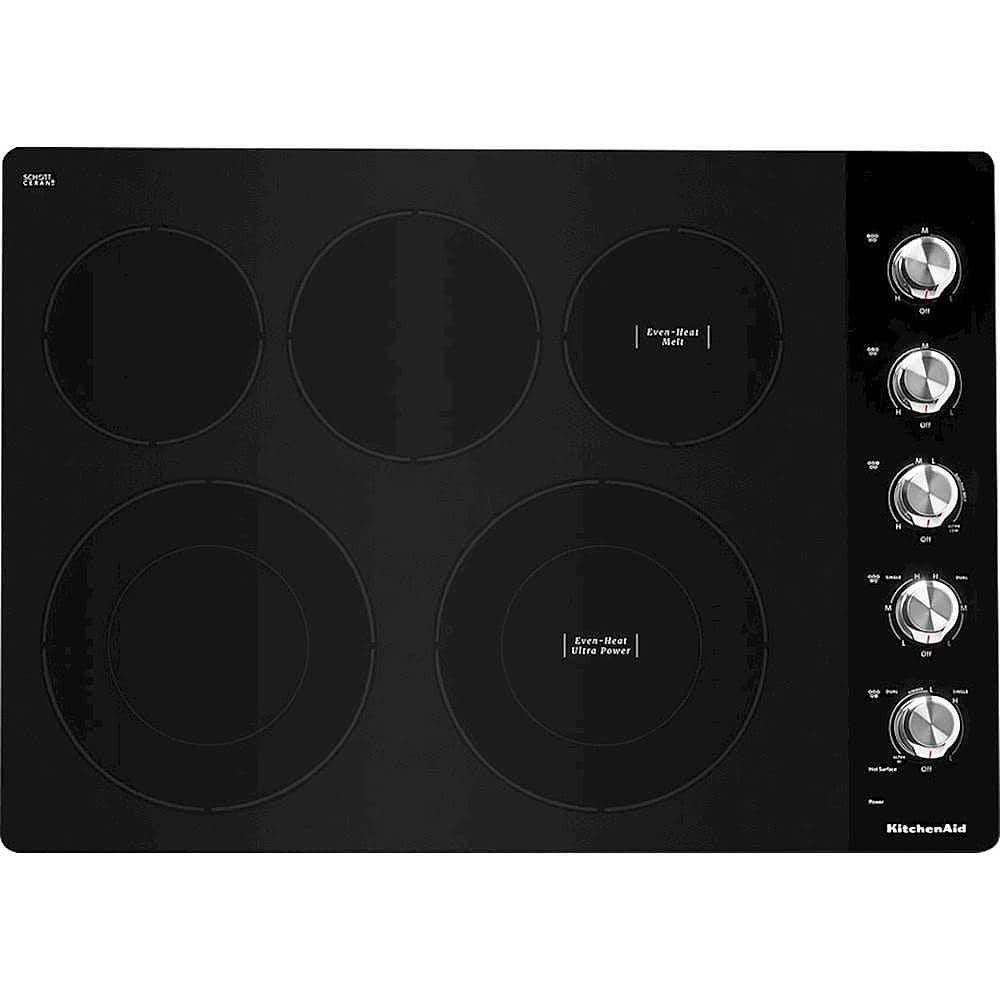 KitchenAid 30" Built-In Electric Cooktop Stainless Steel from Kings Outlet