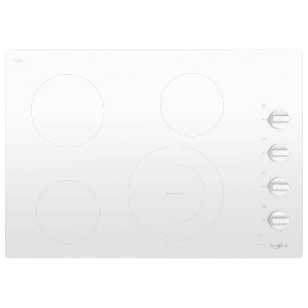 Whirlpool 30" Built-In Electric Cooktop White from Kings Outlet