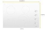 Whirlpool 30" Built-In Electric Cooktop White from Kings Outlet