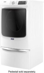 Maytag 7.3 Cu. Ft. Stackable Electric Dryer Steam Extra Power Button White from Kings Outlet