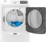 Maytag 7.3 Cu. Ft. Stackable Electric Dryer Steam Extra Power Button White from Kings Outlet