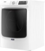 Maytag 7.3 Cu. Ft. Stackable Electric Dryer Steam Extra Power Button White from Kings Outlet