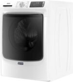 Maytag 4.8 Cu. Ft. High Efficiency Stackable Front Load Washer Steam Fresh Hold White from Kings Outlet