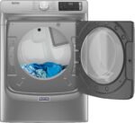 Maytag 7.3 Cu. Ft. Stackable Electric Dryer Steam Extra Power Button Metallic Slate from Kings Outlet