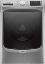 Maytag 4.8 Cu. Ft. High Efficiency Stackable Front Load Washer Steam Fresh Hold Metallic from Kings Outlet