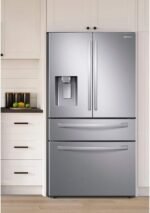 Samsung 28 Cu. Ft. 4-Door French Door Smart Refrigerator FlexZone Drawer Stainless Steel from Kings Outlet